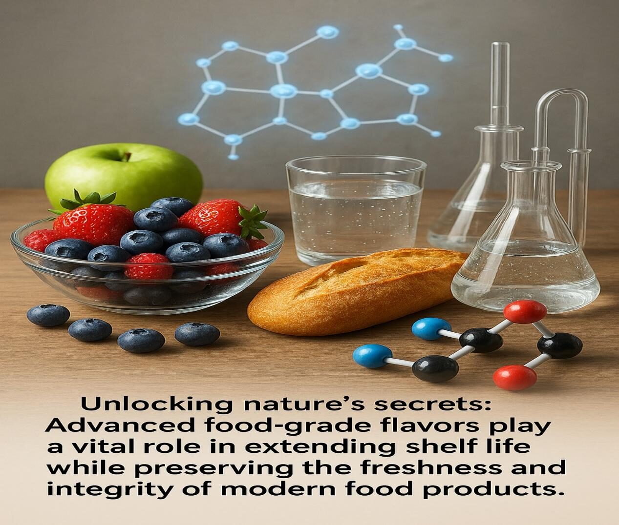 大自然和科学食品和饮料的美感Cuiguai风味