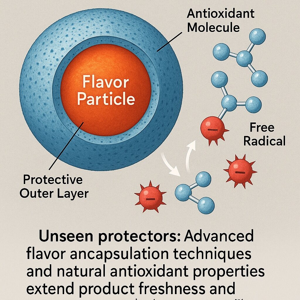 先进的风味封装和抗氧化剂保护食品和饮料口味Cuiguai风味