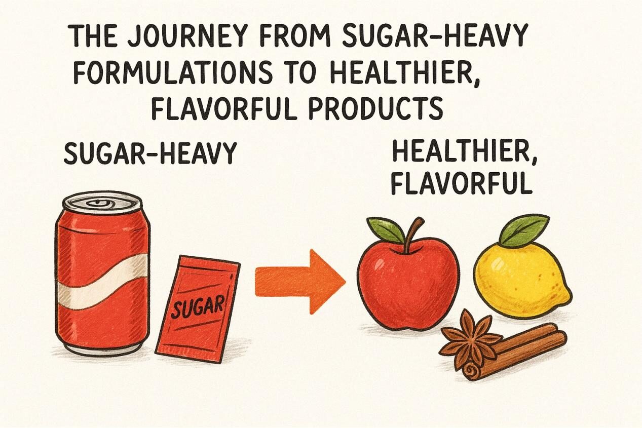 Flavor innovation guiding the shift from sugar-heavy formulations to healthier, great-tasting products