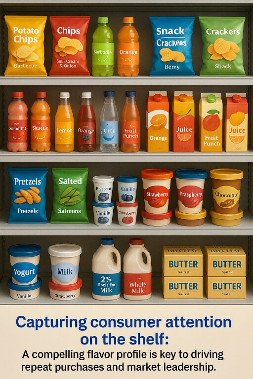 Tempting treats on supermarket shelves Food and beverage flavors CUIGUAI Flavor
