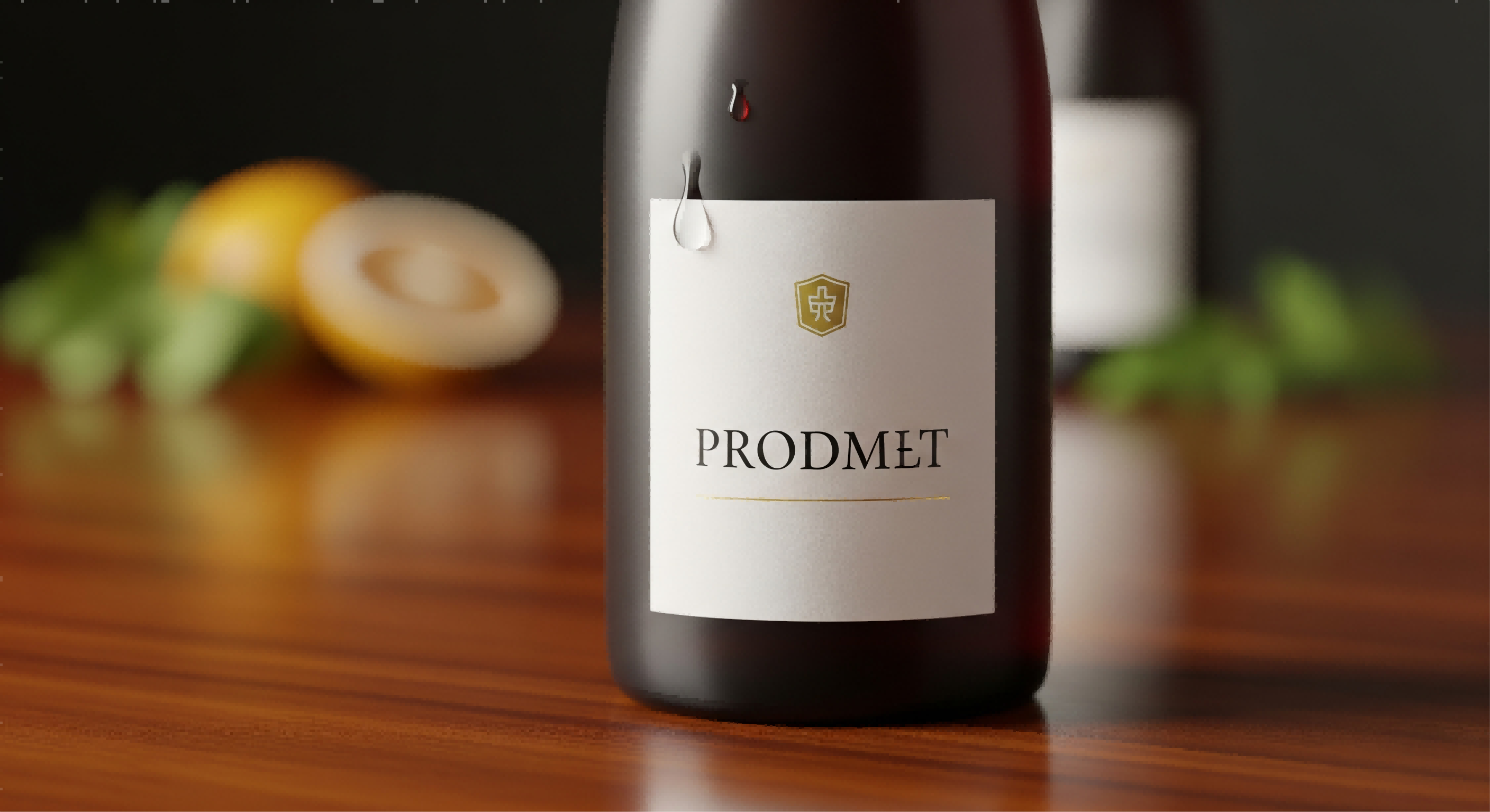 A final, inspiring image of a beautifully designed beverage bottle with a minimalist label, conveying sophistication and market readiness.