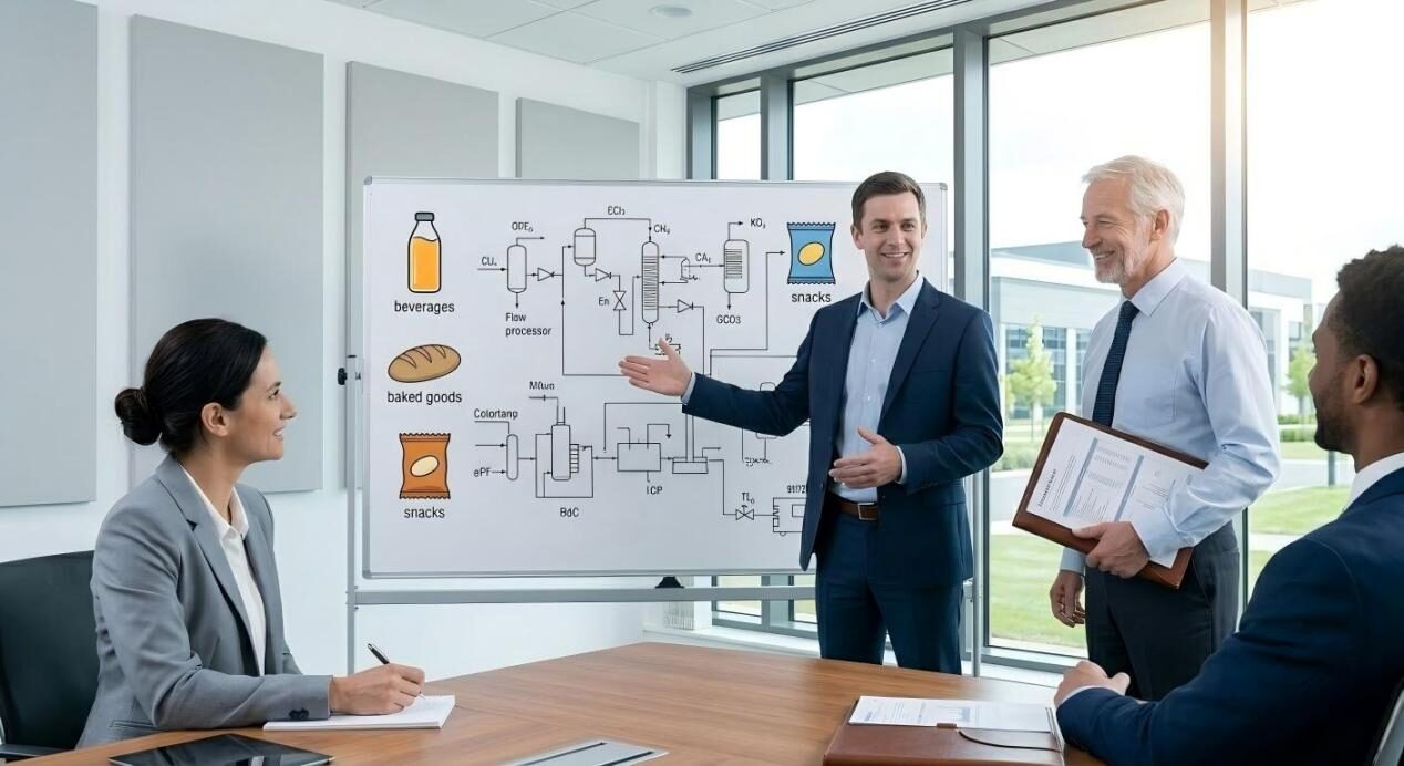 公司会议环境强调技术专家和客户采购团队之间的协作之旅。