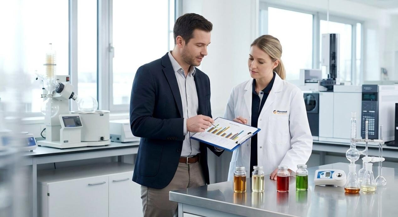 Collaborate with our expert flavor chemists in our state-of-the-art laboratory for precision food development and B2B partnership.
