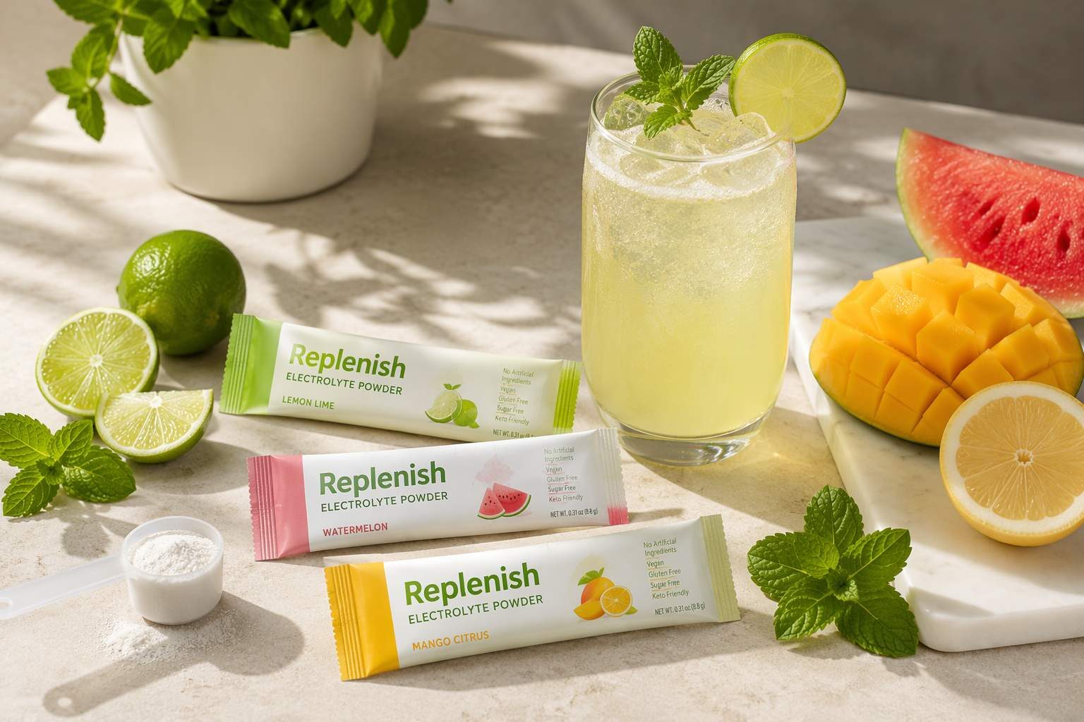 CUIGUAI Flavoring's premium beverage flavor concentrate collection for electrolyte powder applications. Watermelon, lemon-lime, tropical citrus, and botanical flavors manufactured in Guangdong, China for global sports nutrition brands.