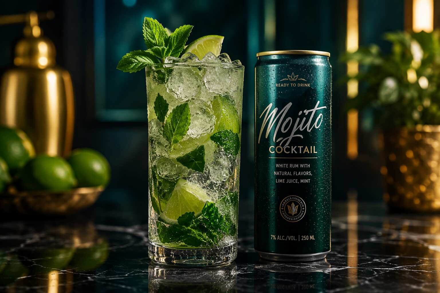 Master the mint and lime flavor balance in RTD mojito cocktails. CUIGUAI Flavoring's expert guide covers spearmint aroma chemistry, lime flavor systems, acid balance, and RTD processing considerations for beverage developers.