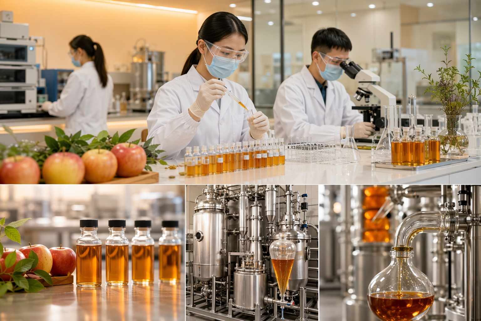 Guangdong Unique Flavor Co., Ltd.'s ISO22000-certified GMP manufacturing facility developing natural apple varietal and botanical flavor concentrates for the global craft cider market — FEMA GRAS compound selection, natural ingredient sourcing, and complete regulatory documentation supporting both US TTB and EU natural flavor compliance for B2B cider producer customers.
