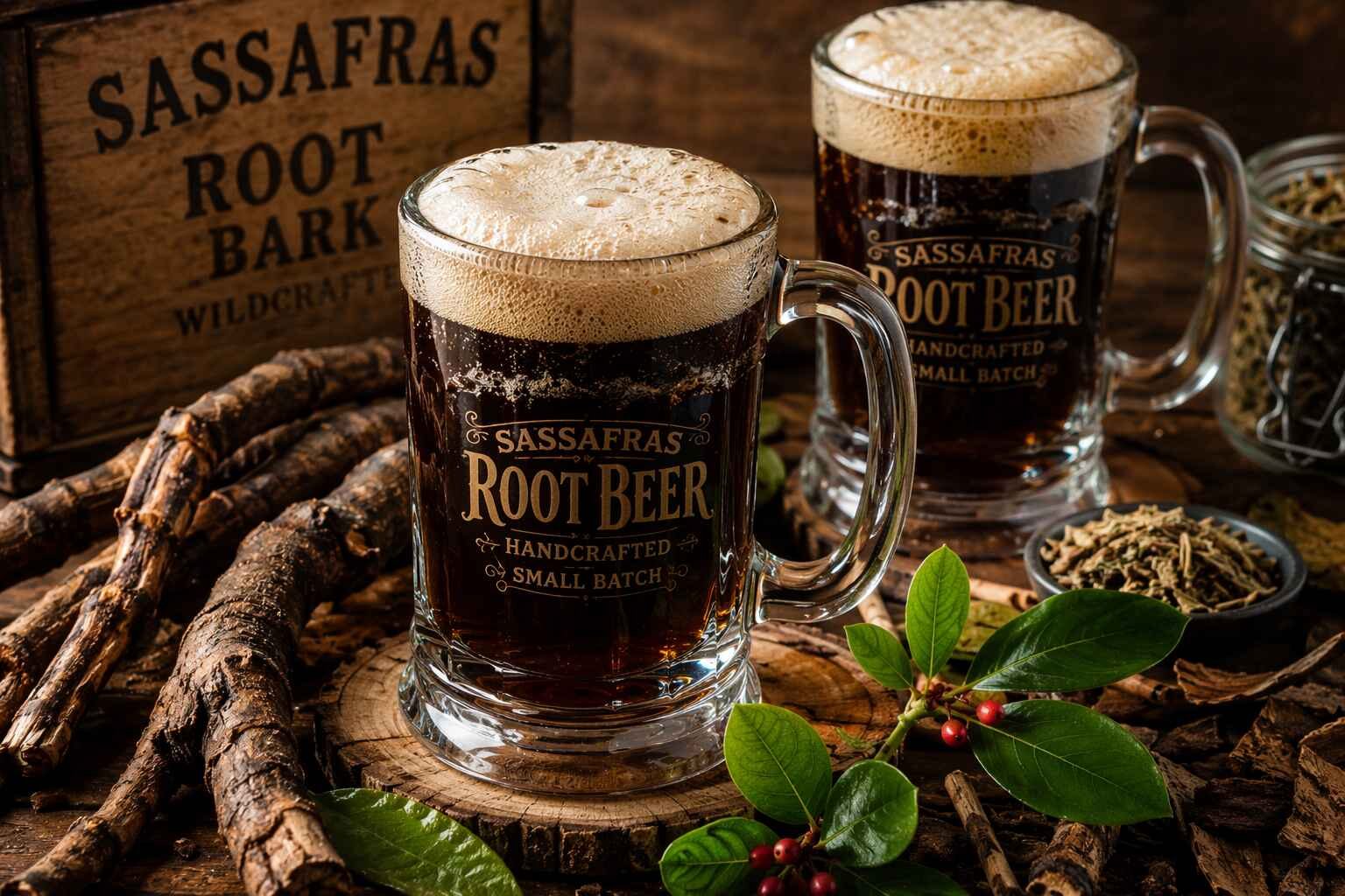 Expert guide to sourcing and formulating traditional root beer flavor: sassafras extract (safrole-free), wintergreen oil, sarsaparilla, and the botanical blend behind authentic root beer character for craft soda and beverage manufacturers.
