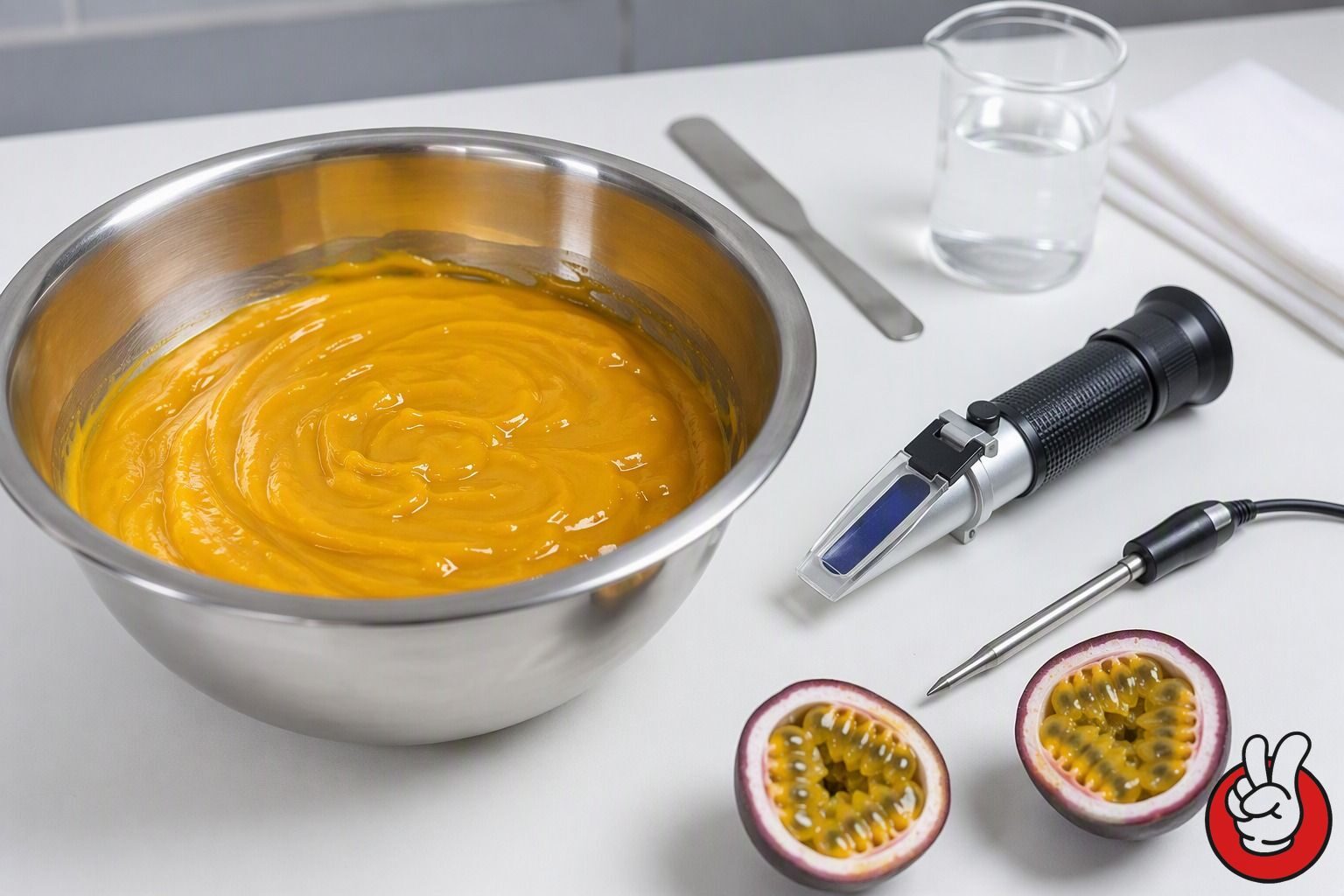 A working method for intense fruit ganache: choosing purée, concentrate, distillate or flavor, setting water activity targets, and testing viscosity before production.