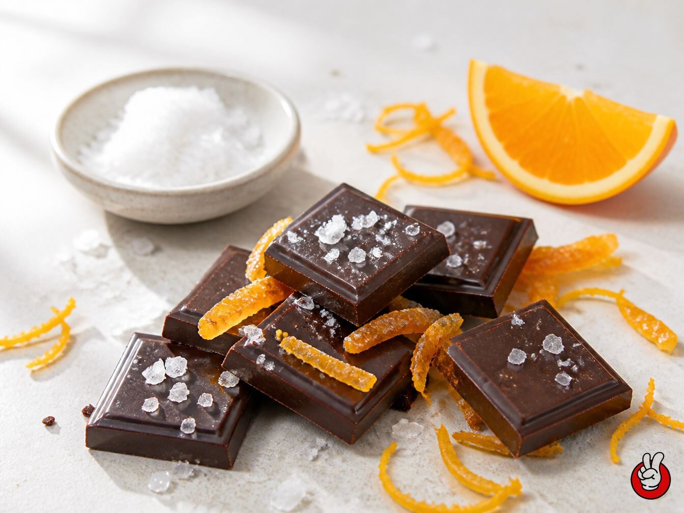 How sodium chloride suppresses cocoa bitterness and enhances sweetness, and how citrus volatiles complement cocoa aroma, with dosage windows for formulation.