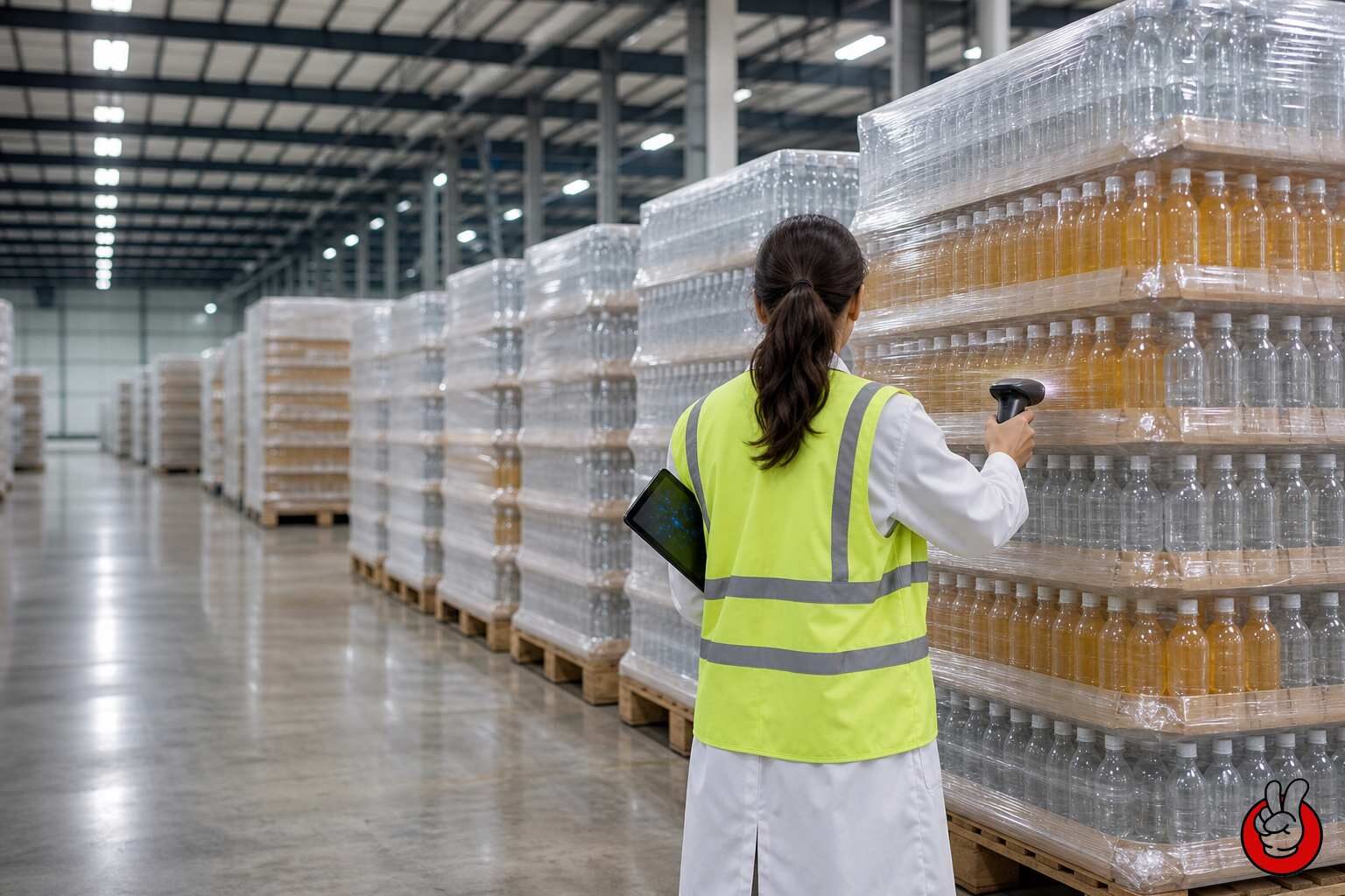 How finished-goods sampling, lot traceability and batch release documentation close the flavor-consistency loop in beverage warehousing.